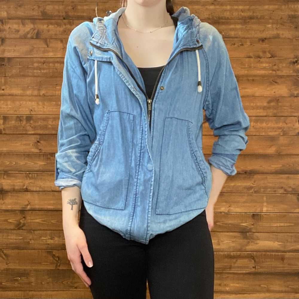 🌟Denim Blue Women's Hooded Jacket🌟